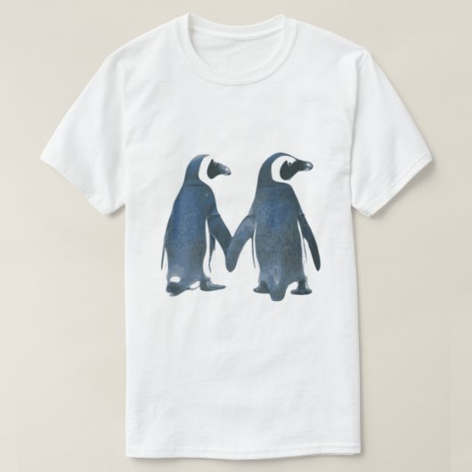 Pinguine in der Liebe T-Shirt (Design vorne)