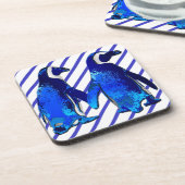 Pinguine in der Liebe - Untersetzer (Linke Seite)