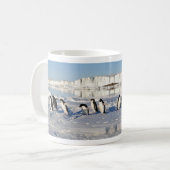 Pinguine in der Schnee-Tasse Kaffeetasse (Vorderseite Links)