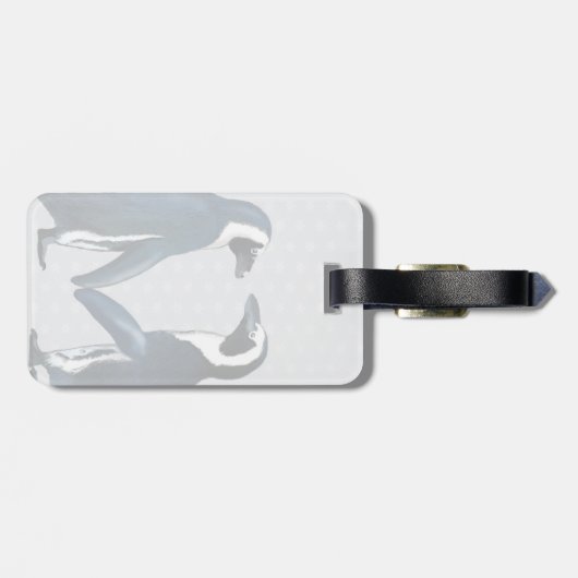 Pinguine in Liebe Gepäckanhänger (Rückseite horizontal)