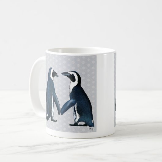 Pinguine in Liebe Kaffeetasse (Vorderseite Links)
