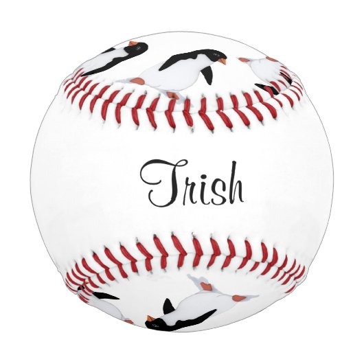 Pinguine Individuelle Name Baseball (Vorderseite)