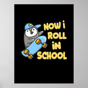 Pinguine jetzt, wo ich in der Schule bin Poster