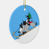 Pinguine Keramik Ornament (Rechts)