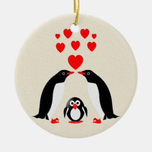 Pinguine Keramikornament