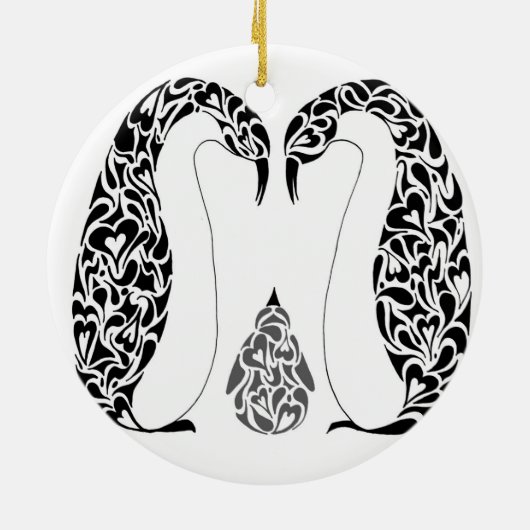 PINGUINE KERAMIKORNAMENT (Hinten)