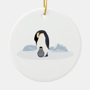 Pinguine Keramikornament