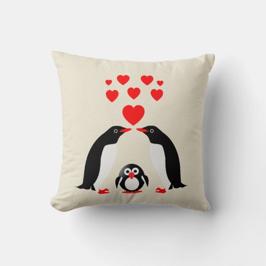Pinguine Kissen (Vorderseite)
