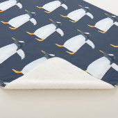 Pinguine: Kleine dunkle Wasserfarbe Sherpadecke (3/4)