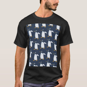 Pinguine: Kleine dunkle Wasserfarbe T-Shirt