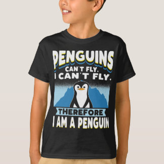 Pinguine können keine lustigen Pinguin Boys Girls T-Shirt