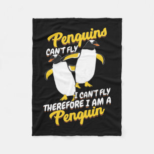 Pinguine können nicht fliegen ich kann nicht flie fleecedecke