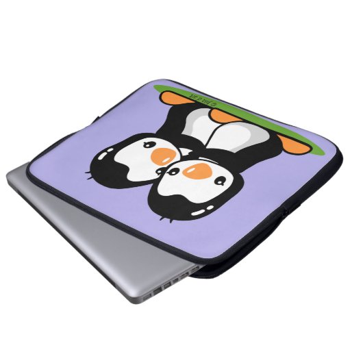 Pinguine Laptopschutzhülle (Vorne Knopf)
