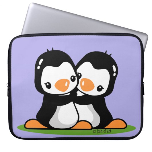 Pinguine Laptopschutzhülle (Vorderseite)