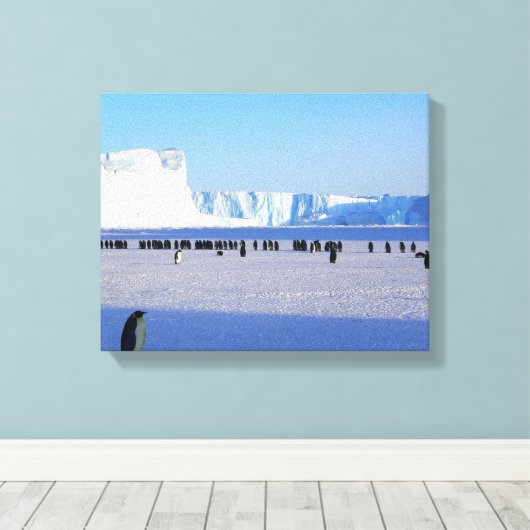 Pinguine Leinwanddruck (Insitu (Holzboden))