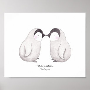 Pinguine Liebe Poster Gewürztopf