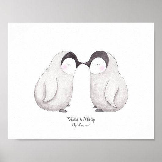 Pinguine Liebe Poster Gewürztopf (Vorne)