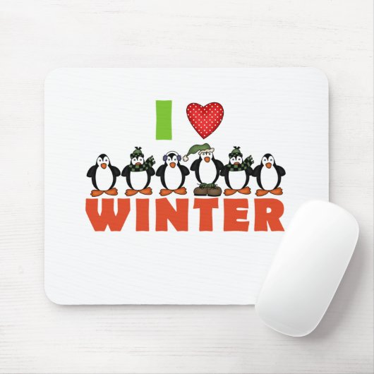 Pinguine Liebe Winterhemden und Geschenke Mousepad (Mit Mouse)
