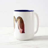 Pinguine Liebe Zweifarbige Tasse (VorderseiteRechts)