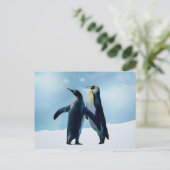 Pinguine Live und lass live Postkarte (Stehend Vorderseite)