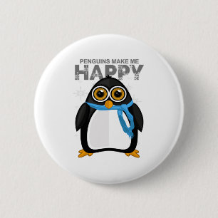 Pinguine machen mich glücklich button