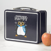 Pinguine machen mich glücklich metall brotdose (Beispiel)