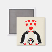 Pinguine Magnet (Vorderseite/Rückseite)