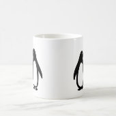 Pinguine mit Handgriffen für Niedliche, kundenspez Kaffeetasse (Mittel)