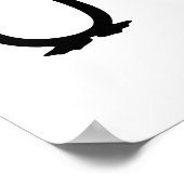 Pinguine mit Handgriffen für Niedliche, kundenspez Poster (Ecke)