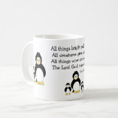 Pinguine mit inspirierendem Zitat Kaffeetasse (Vorderseite Links)