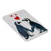 Pinguine mit Lieben Magnet (Rechte Seite)