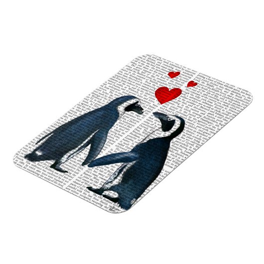 Pinguine mit Lieben Magnet (Linke Seite)