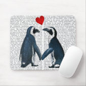 Pinguine mit Lieben Mousepad (Mit Mouse)