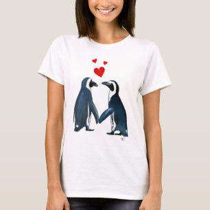 Pinguine mit Lieben T-Shirt