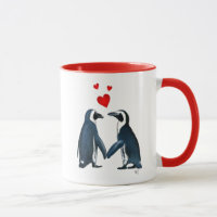 Pinguine mit Lieben