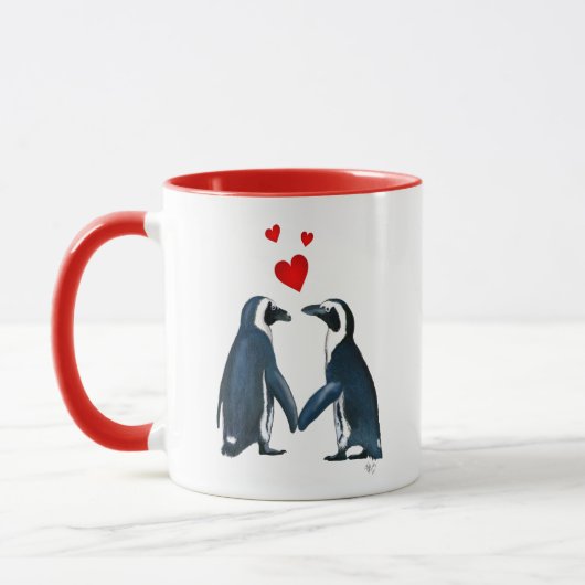 Pinguine mit Lieben Tasse (Links)