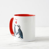 Pinguine mit Lieben Tasse (Vorderseite Links)