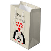 Pinguine Mittlere Geschenktüte (Rückseite Schrägansicht)