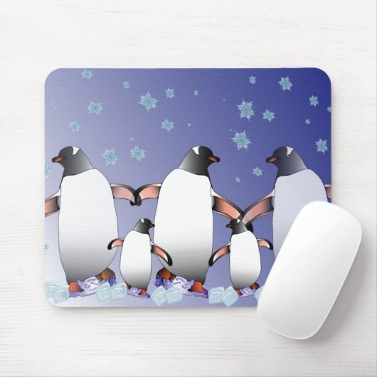 Pinguine Mousepad (Mit Mouse)