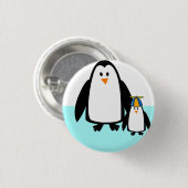 Pinguine, Natur, Tier Button (Vorne & Hinten)
