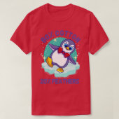 Pinguine Niedlich Pinguin 80 Baumwolle 20 Federn T-Shirt (Design vorne)