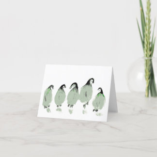 Pinguine Notecards Dankeskarte