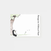 Pinguine ohne Füße Post-it Klebezettel (Vorderseite)