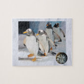 Pinguine on Ice im Zoo, Alter 6, Sardinen Fisch Puzzle (Horizontal)