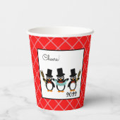 Pinguine Paper Cup feiern Pappbecher (Rückseite)