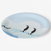Pinguine Pappteller (Schrägansicht)