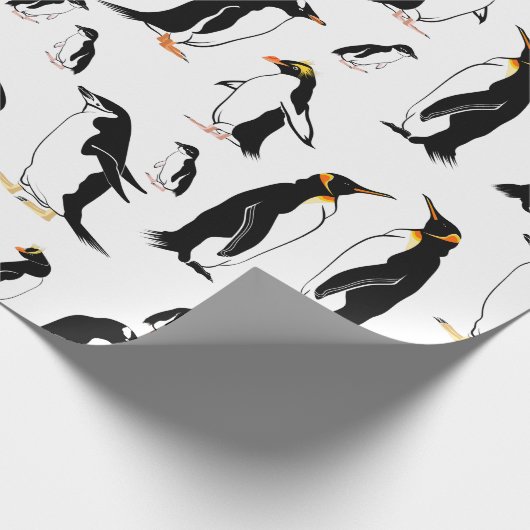 Pinguine Pattern Geschenkpapier (Ecke)