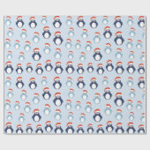 Pinguine Pattern Geschenkpapier (Flach)