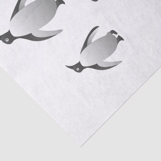 Pinguine Pinguin Pinguin Black and White Seidenpapier (Ausschnitt)