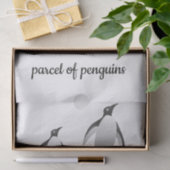 Pinguine Pinguin Pinguin Black and White Seidenpapier (Geschenk)